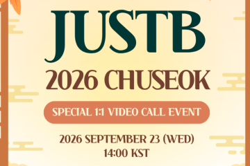 2026.09.23 JUSTB CHUSEOK VIDEO CALL EVENT TIMETABLE